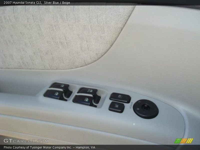 Silver Blue / Beige 2007 Hyundai Sonata GLS