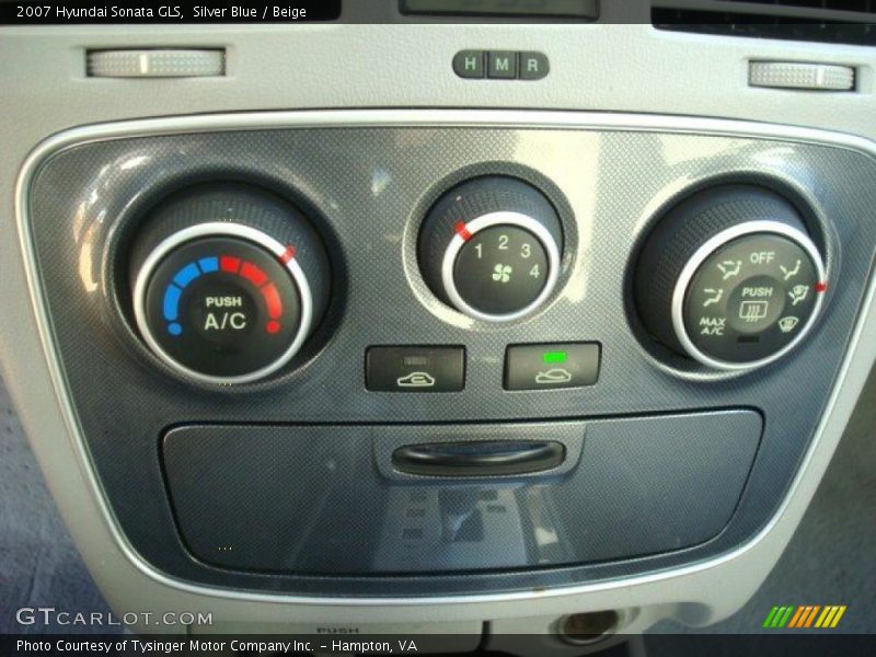 Silver Blue / Beige 2007 Hyundai Sonata GLS