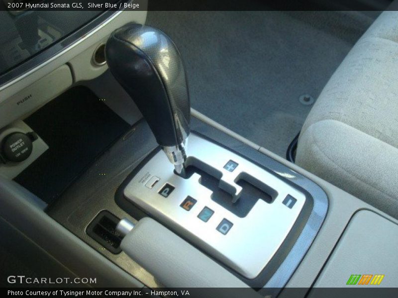 Silver Blue / Beige 2007 Hyundai Sonata GLS