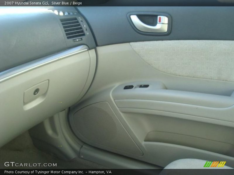 Silver Blue / Beige 2007 Hyundai Sonata GLS