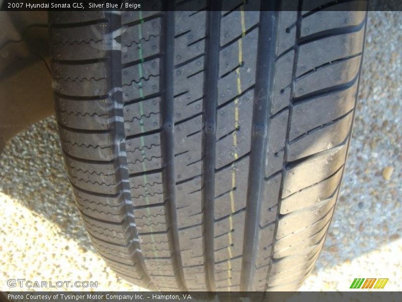 Silver Blue / Beige 2007 Hyundai Sonata GLS