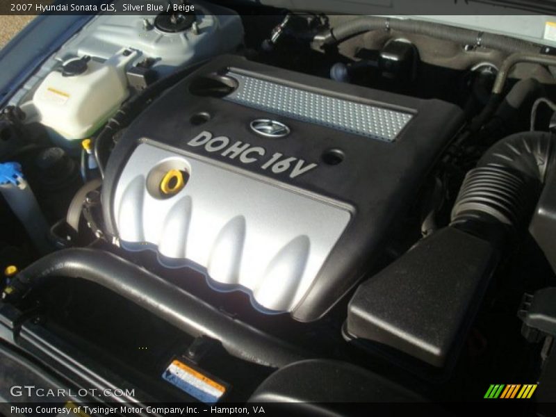 Silver Blue / Beige 2007 Hyundai Sonata GLS