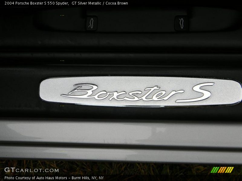 GT Silver Metallic / Cocoa Brown 2004 Porsche Boxster S 550 Spyder