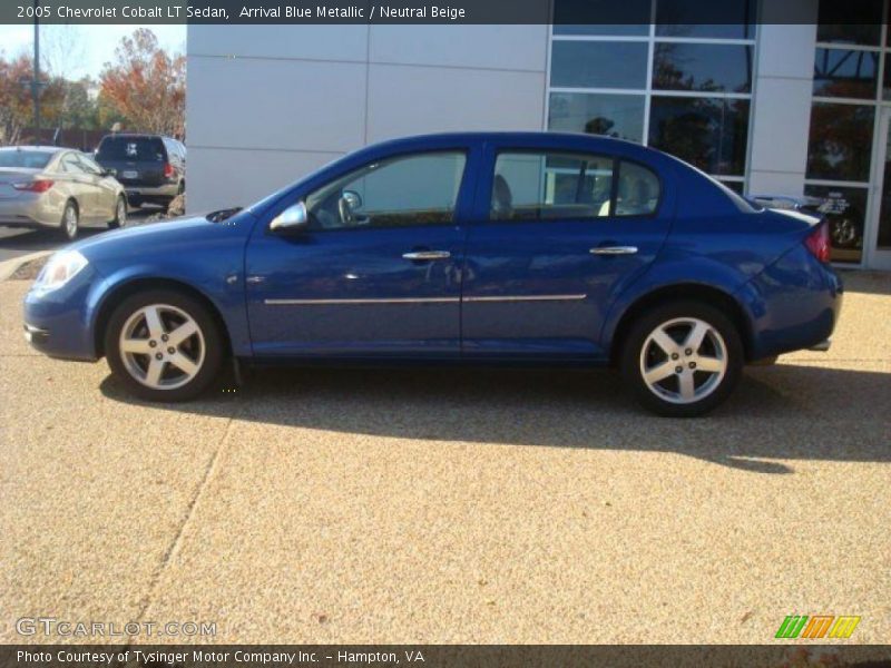 Arrival Blue Metallic / Neutral Beige 2005 Chevrolet Cobalt LT Sedan
