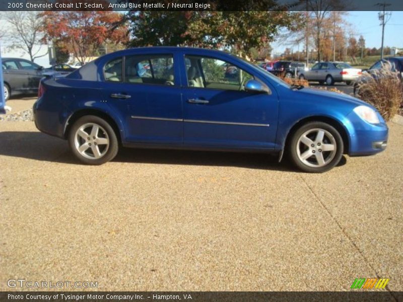 Arrival Blue Metallic / Neutral Beige 2005 Chevrolet Cobalt LT Sedan