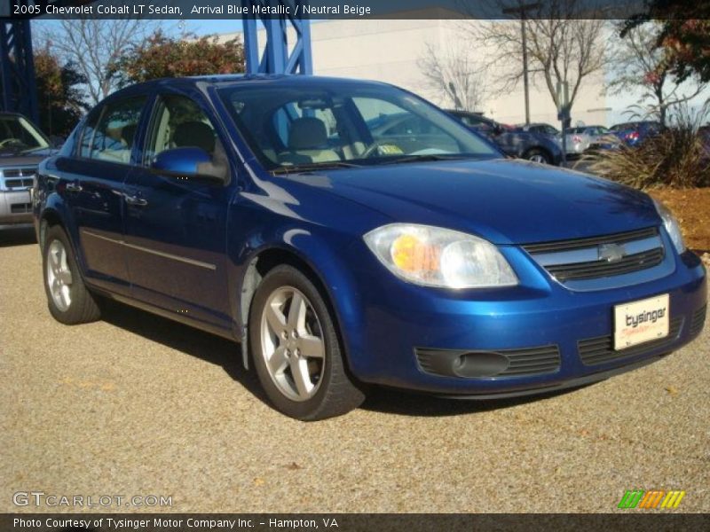 Arrival Blue Metallic / Neutral Beige 2005 Chevrolet Cobalt LT Sedan