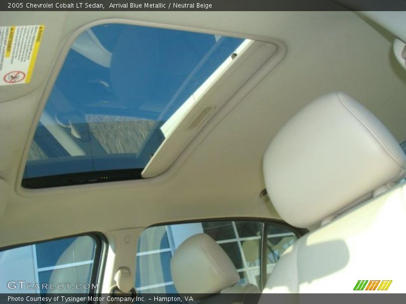 Arrival Blue Metallic / Neutral Beige 2005 Chevrolet Cobalt LT Sedan