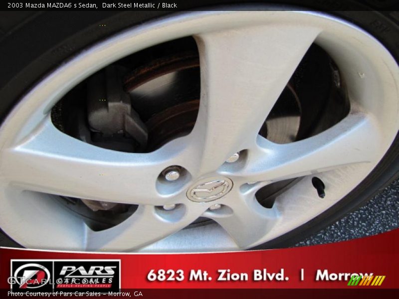 Dark Steel Metallic / Black 2003 Mazda MAZDA6 s Sedan