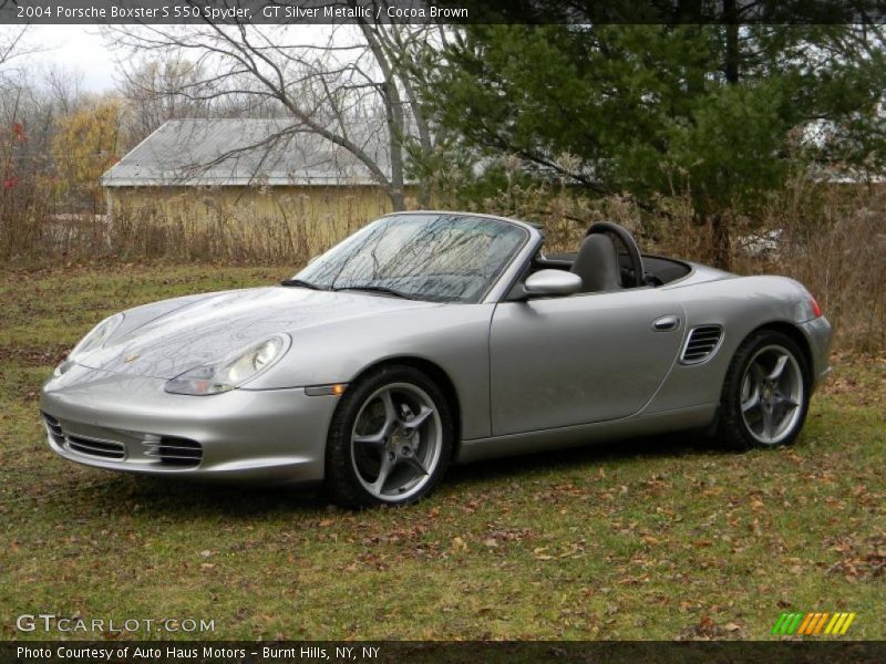 Front 3/4 View of 2004 Boxster S 550 Spyder