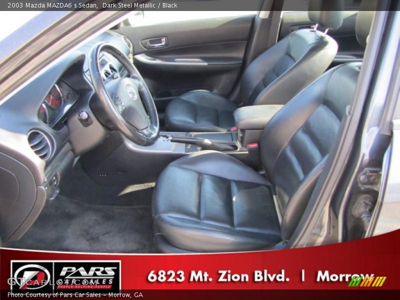 Dark Steel Metallic / Black 2003 Mazda MAZDA6 s Sedan