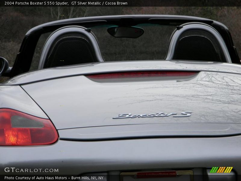 GT Silver Metallic / Cocoa Brown 2004 Porsche Boxster S 550 Spyder