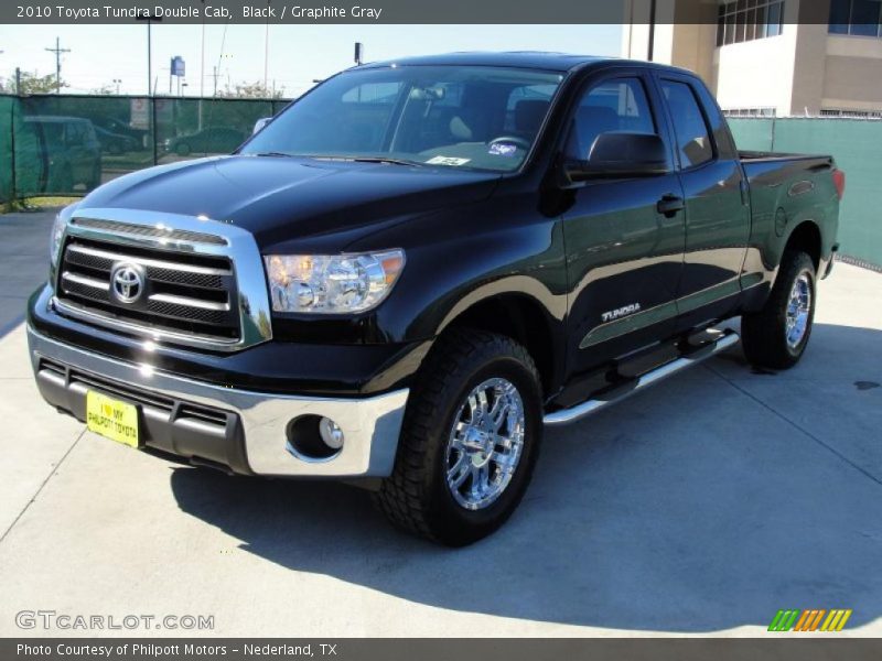Black / Graphite Gray 2010 Toyota Tundra Double Cab