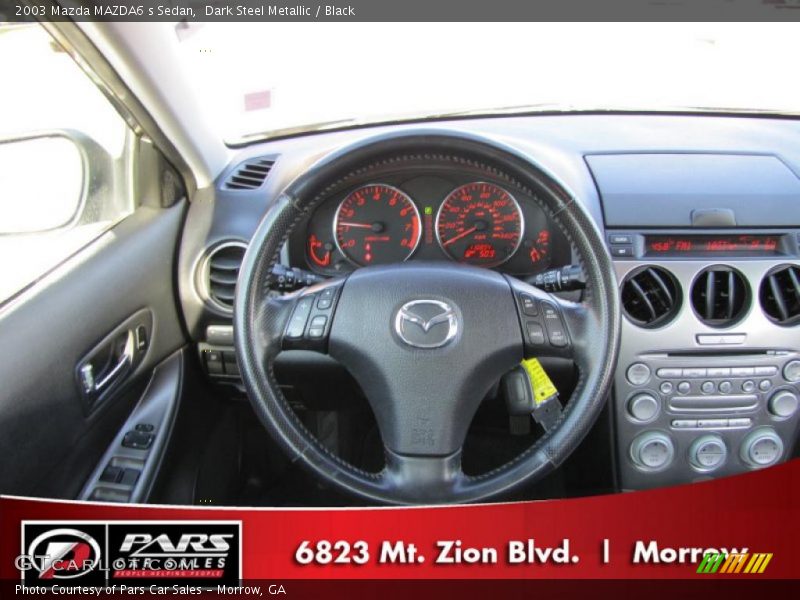 Dark Steel Metallic / Black 2003 Mazda MAZDA6 s Sedan