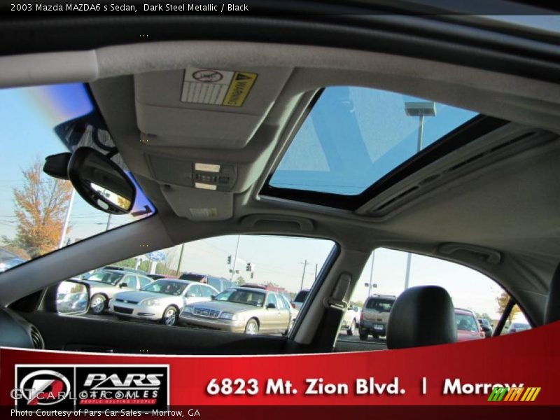 Dark Steel Metallic / Black 2003 Mazda MAZDA6 s Sedan