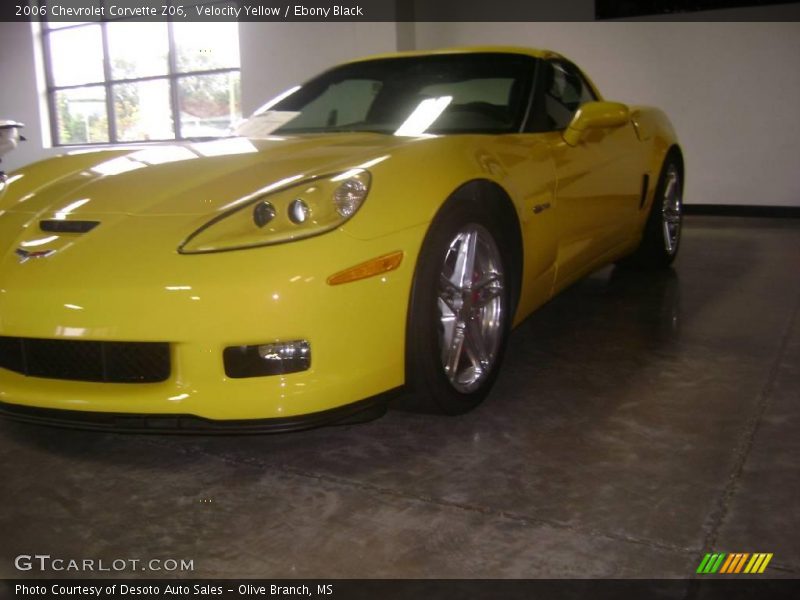 Velocity Yellow / Ebony Black 2006 Chevrolet Corvette Z06