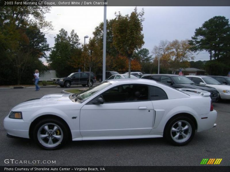 Oxford White / Dark Charcoal 2003 Ford Mustang GT Coupe
