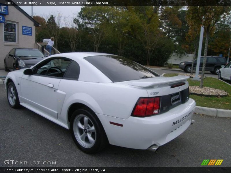 Oxford White / Dark Charcoal 2003 Ford Mustang GT Coupe