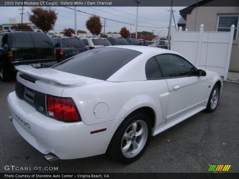 Oxford White / Dark Charcoal 2003 Ford Mustang GT Coupe