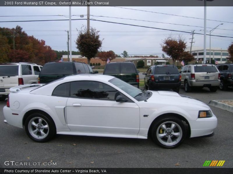 Oxford White / Dark Charcoal 2003 Ford Mustang GT Coupe