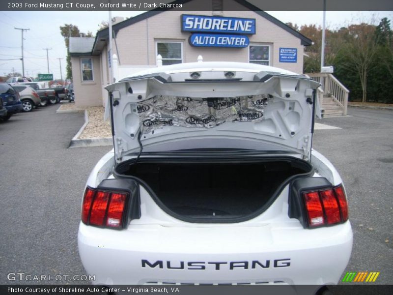 Oxford White / Dark Charcoal 2003 Ford Mustang GT Coupe