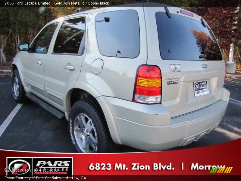 Gold Ash Metallic / Ebony Black 2005 Ford Escape Limited