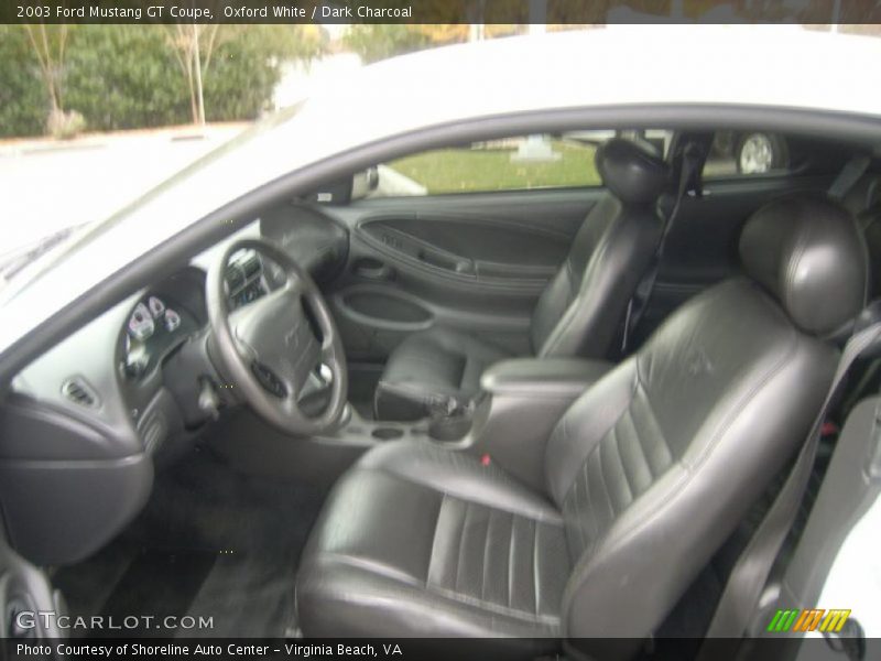 Oxford White / Dark Charcoal 2003 Ford Mustang GT Coupe