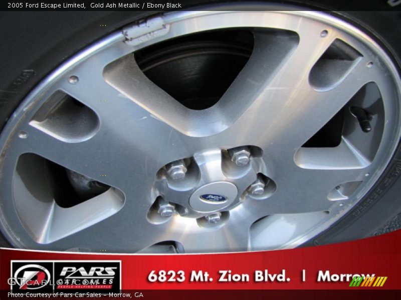 Gold Ash Metallic / Ebony Black 2005 Ford Escape Limited