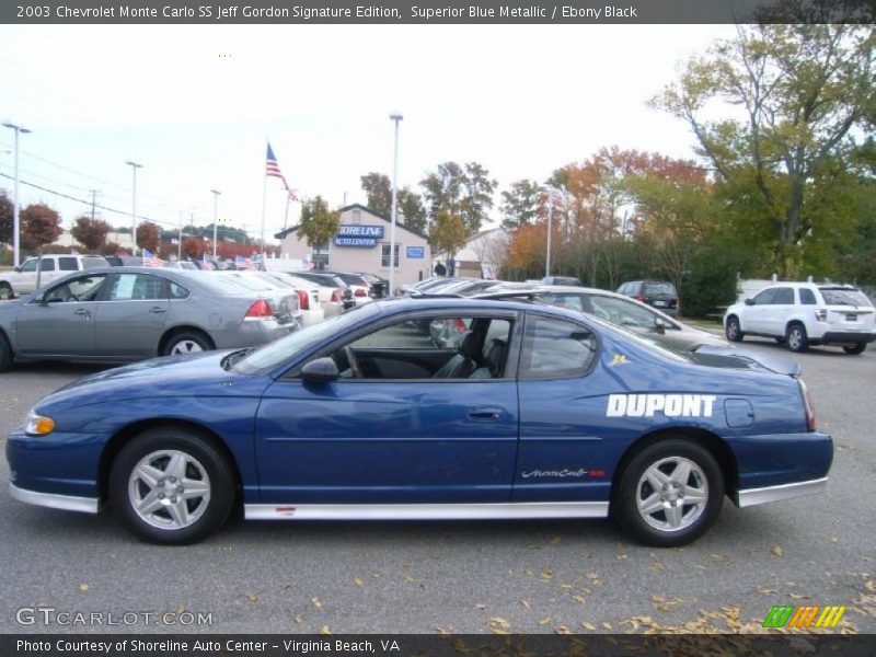 2003 Monte Carlo SS Jeff Gordon Signature Edition Superior Blue Metallic