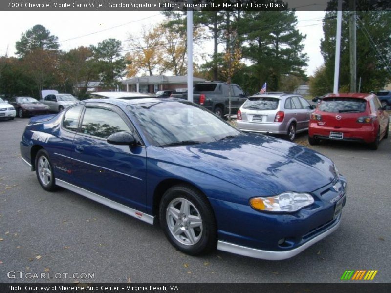  2003 Monte Carlo SS Jeff Gordon Signature Edition Superior Blue Metallic