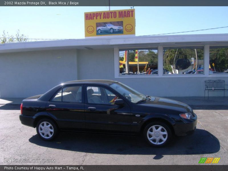 Black Mica / Beige 2002 Mazda Protege DX