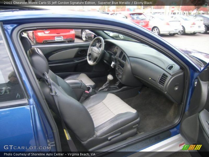Ebony Black Interior - 2003 Monte Carlo SS Jeff Gordon Signature Edition 