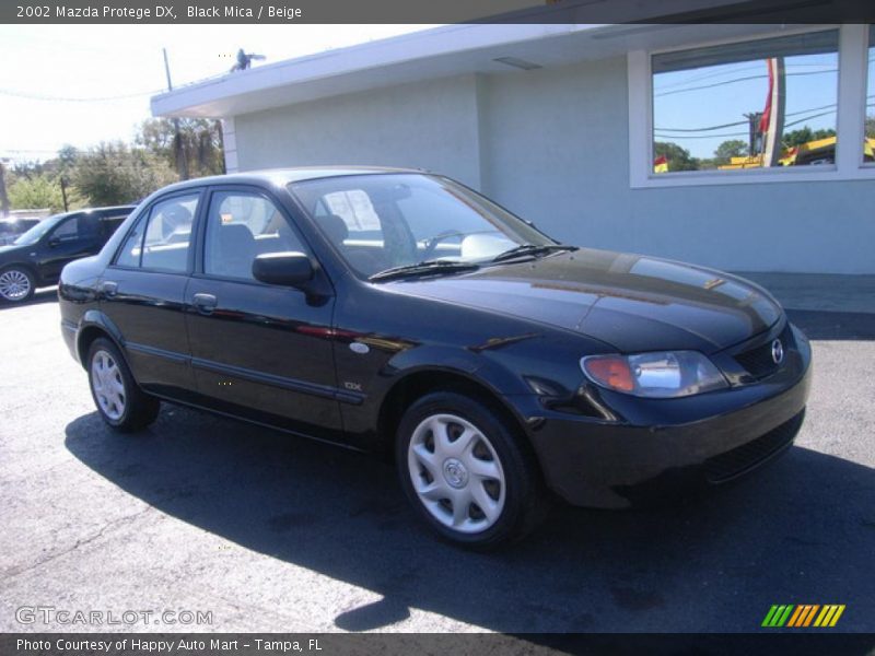Black Mica / Beige 2002 Mazda Protege DX