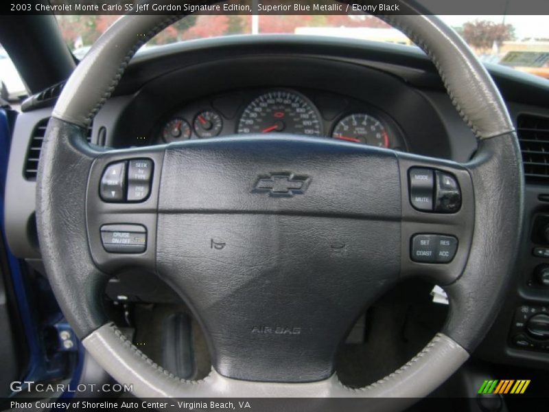 Superior Blue Metallic / Ebony Black 2003 Chevrolet Monte Carlo SS Jeff Gordon Signature Edition