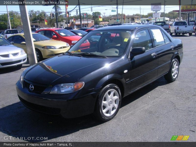 Black Mica / Beige 2002 Mazda Protege DX