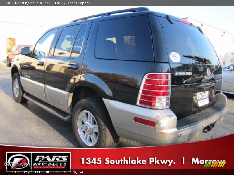 Black / Dark Graphite 2002 Mercury Mountaineer