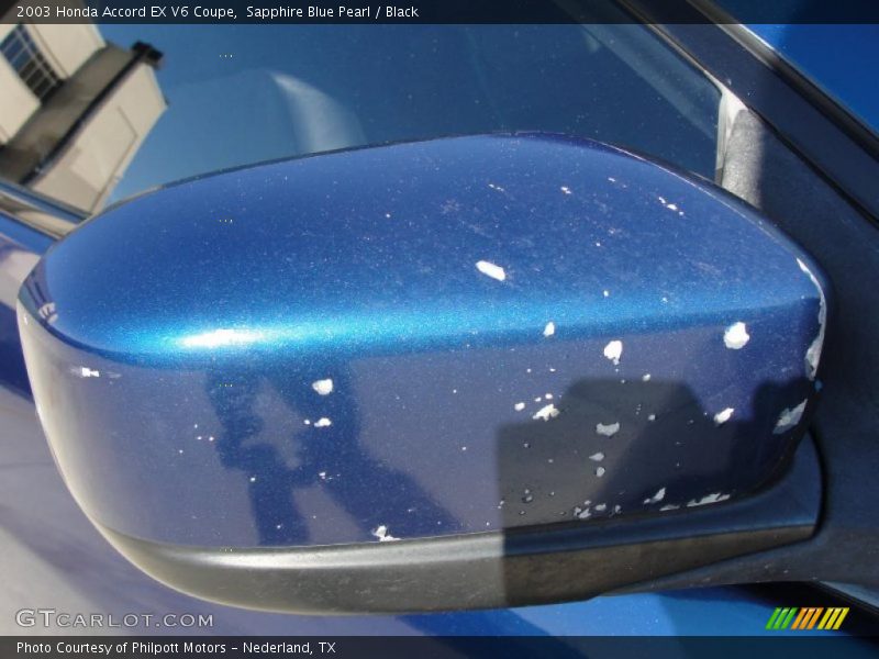 Sapphire Blue Pearl / Black 2003 Honda Accord EX V6 Coupe