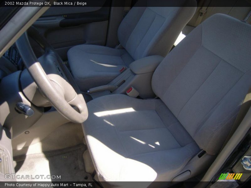 Black Mica / Beige 2002 Mazda Protege DX