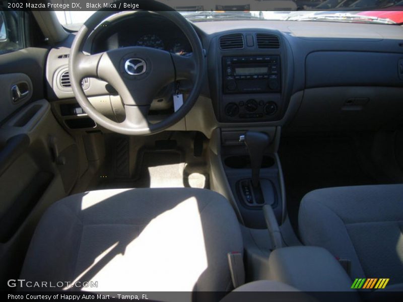 Black Mica / Beige 2002 Mazda Protege DX