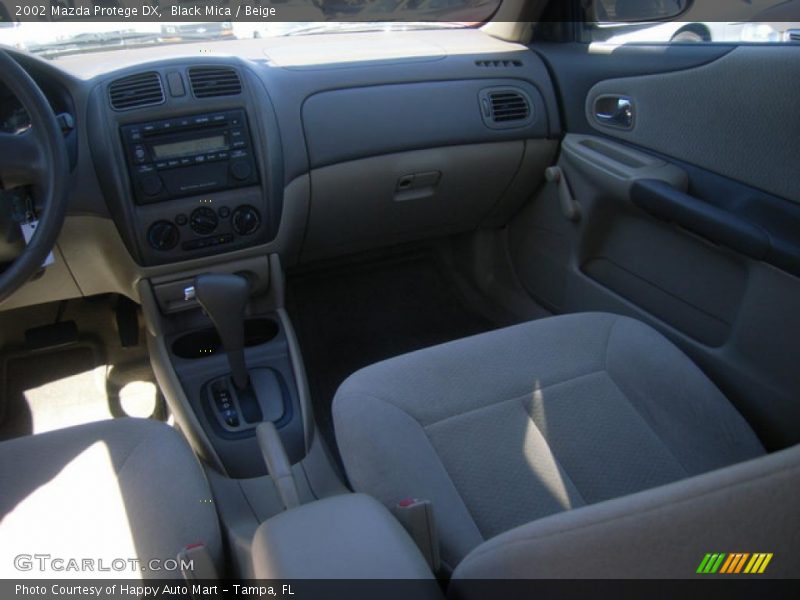 Black Mica / Beige 2002 Mazda Protege DX