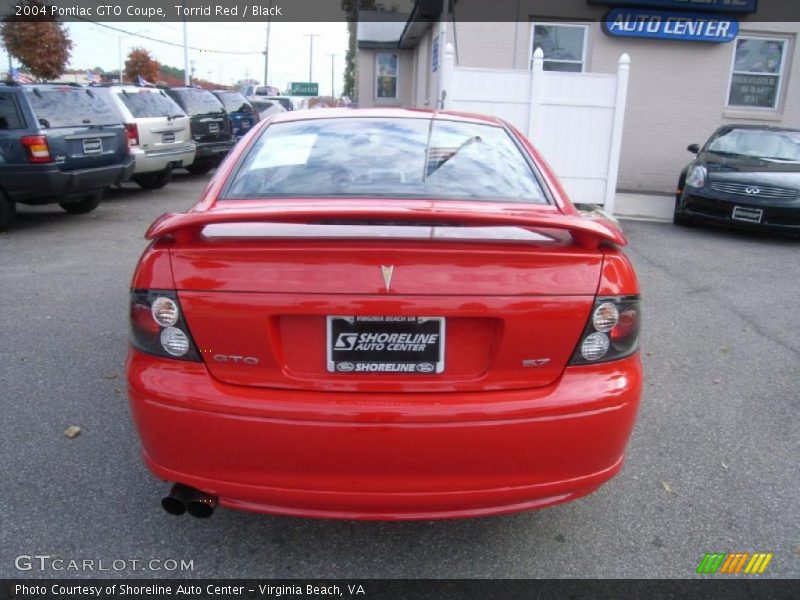 Torrid Red / Black 2004 Pontiac GTO Coupe