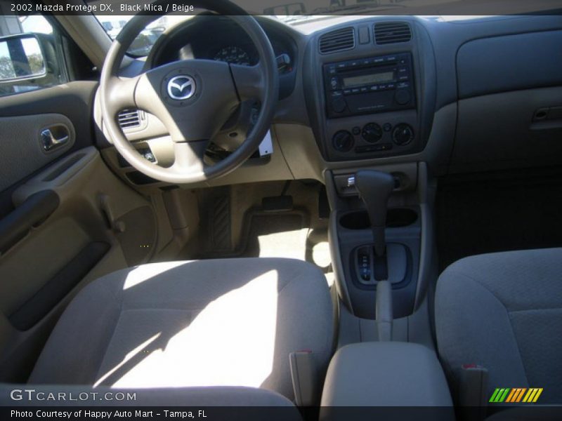 Black Mica / Beige 2002 Mazda Protege DX