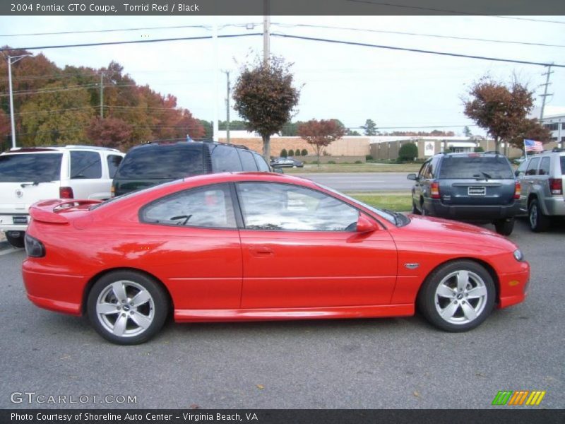 Torrid Red / Black 2004 Pontiac GTO Coupe