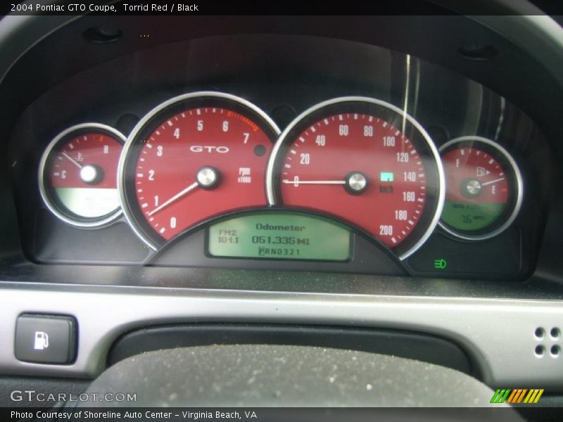  2004 GTO Coupe Coupe Gauges