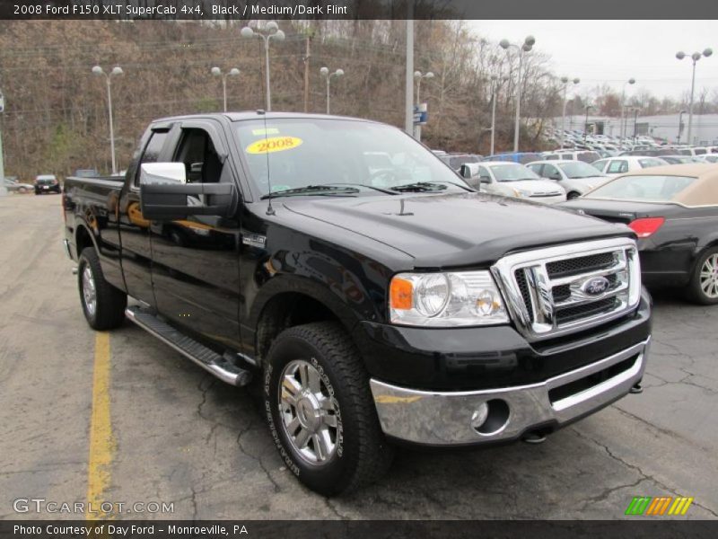 Black / Medium/Dark Flint 2008 Ford F150 XLT SuperCab 4x4