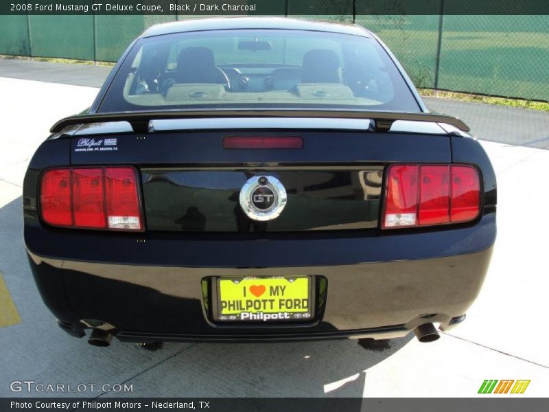Black / Dark Charcoal 2008 Ford Mustang GT Deluxe Coupe