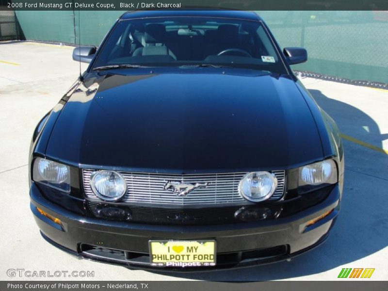 Black / Dark Charcoal 2008 Ford Mustang GT Deluxe Coupe
