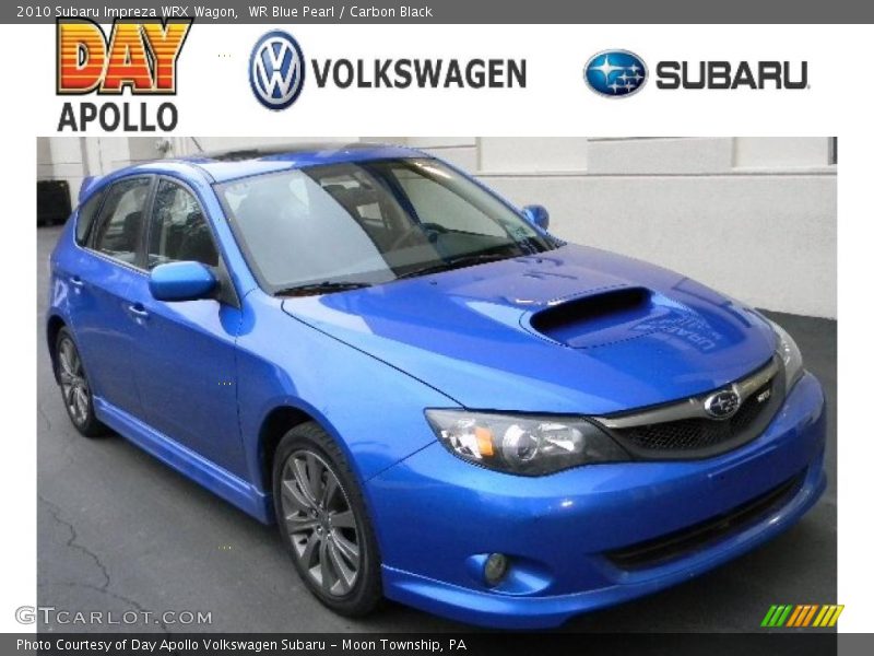 WR Blue Pearl / Carbon Black 2010 Subaru Impreza WRX Wagon