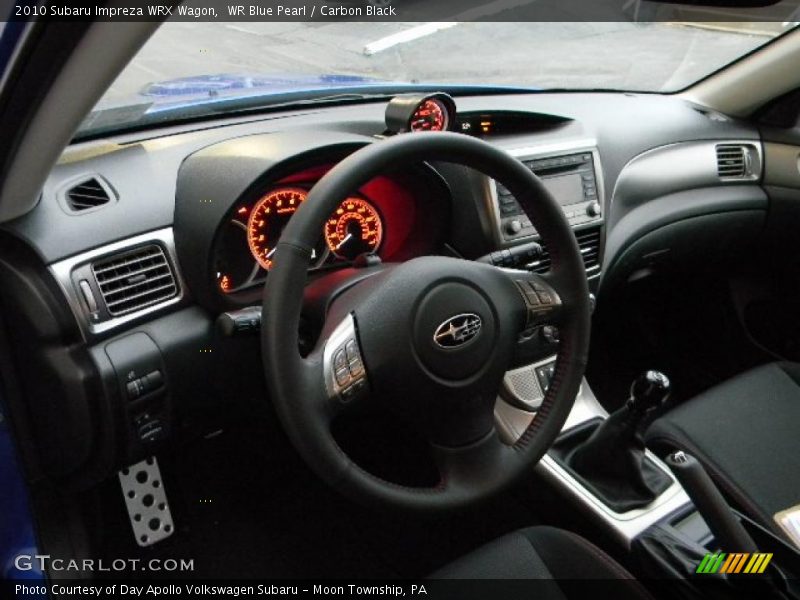  2010 Impreza WRX Wagon Carbon Black Interior