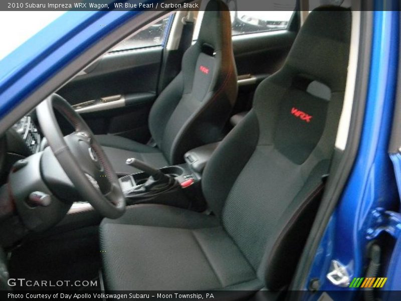  2010 Impreza WRX Wagon Carbon Black Interior
