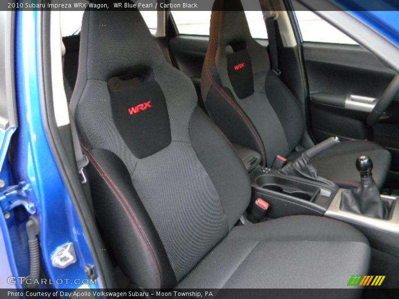  2010 Impreza WRX Wagon Carbon Black Interior